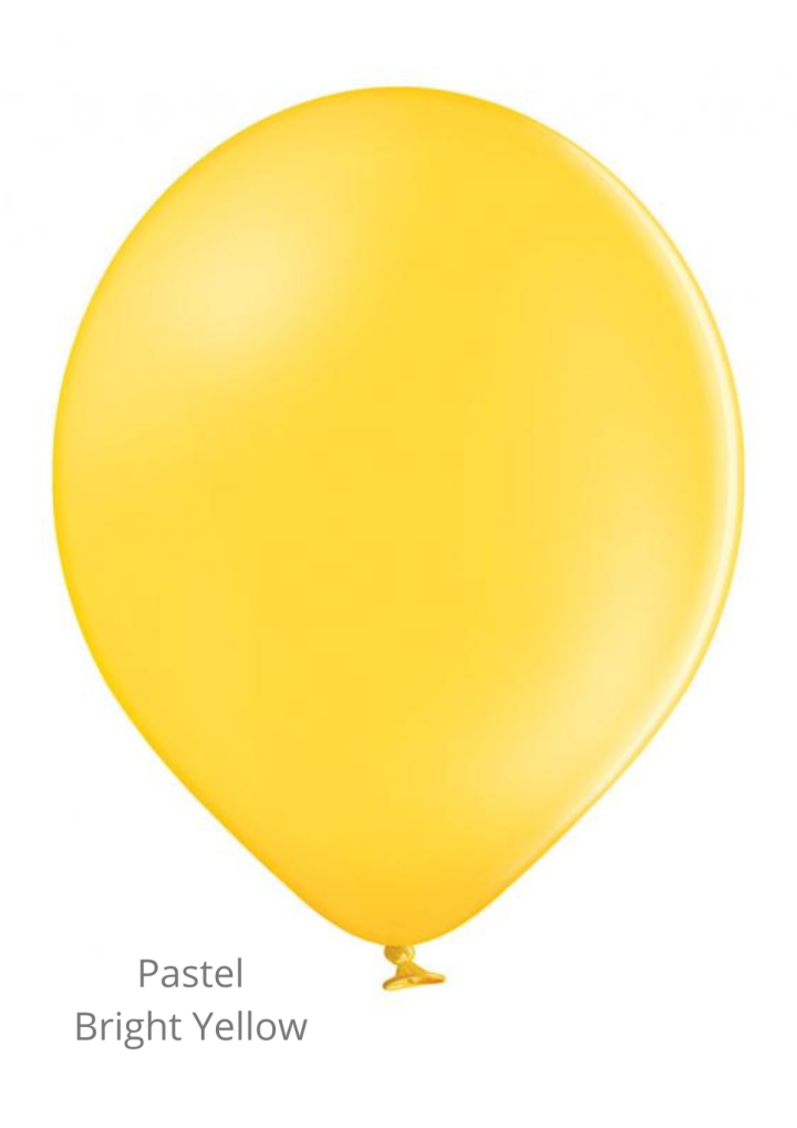 Balon żółty pastel BRIGHT YELLOW 30cm